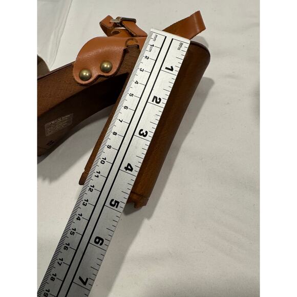 Primadonna Collection Ankle Strap Wooden Platform Heels Sandals 40 White Brown - Picture 11 of 11